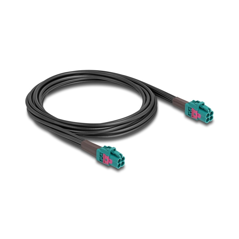 Delock Kabel Mini FAKRA Z Buchse quad zu Mini FAKRA Z Buchse quad A-Typ Premium