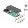 Delock PCI Express x8 Karte zu 2 x intern NVMe M.2 Key M mit RAID - Low Profile Formfaktor