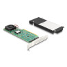 Delock PCI Express x8 Karte zu 2 x intern NVMe M.2 Key M mit RAID - Low Profile Formfaktor