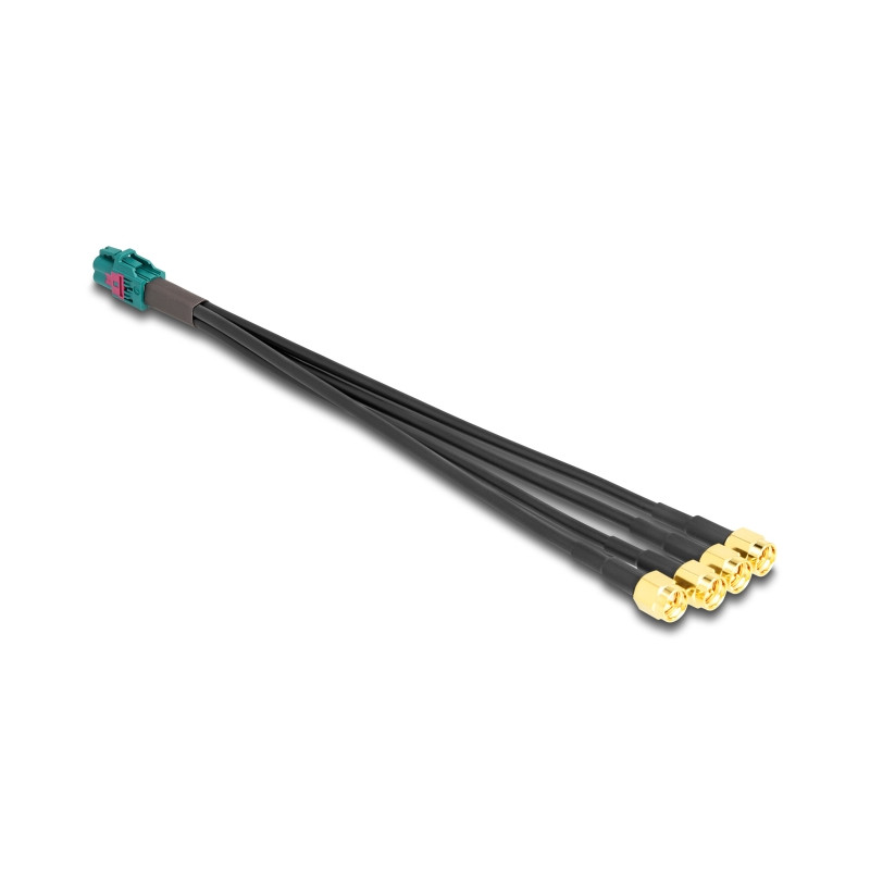 Delock Kabel Mini FAKRA Z Buchse quad zu 4 x SMA Stecker A-Typ Premium