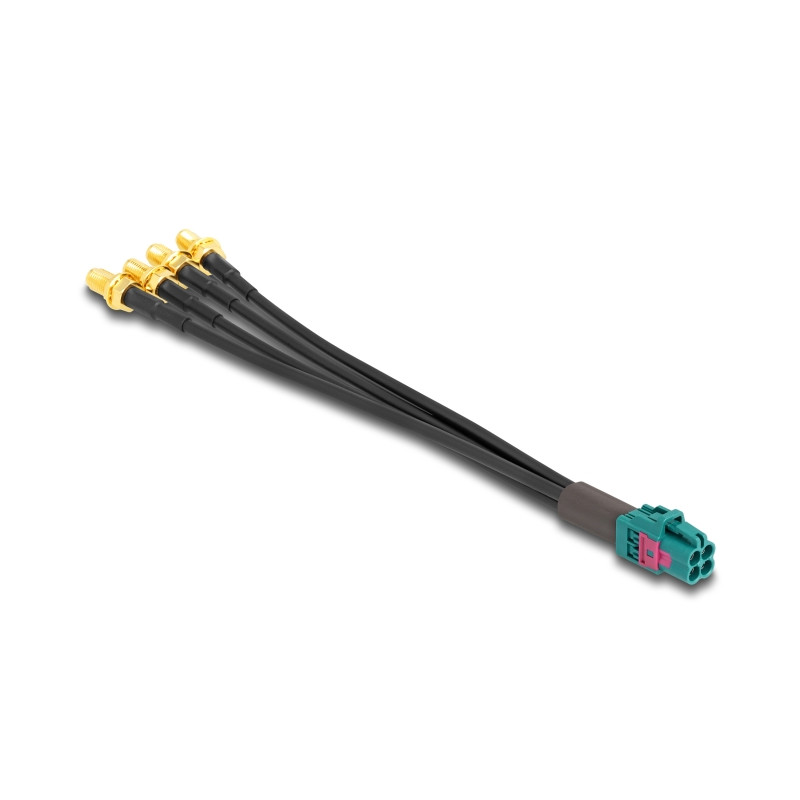 Delock Kabel Mini FAKRA Z Buchse quad zu 4 x SMA Buchse A-Typ Premium