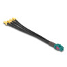 Delock Kabel Mini FAKRA Z Buchse quad zu 4 x SMA Buchse A-Typ Premium