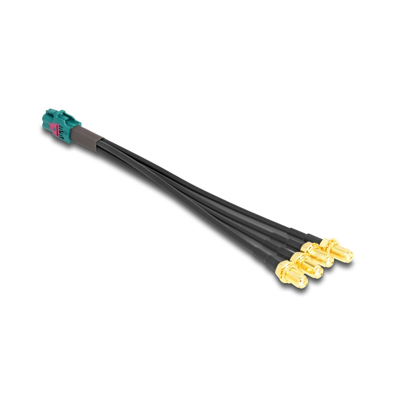 Delock Kabel Mini FAKRA Z Buchse quad zu 4 x SMA Buchse A-Typ Premium