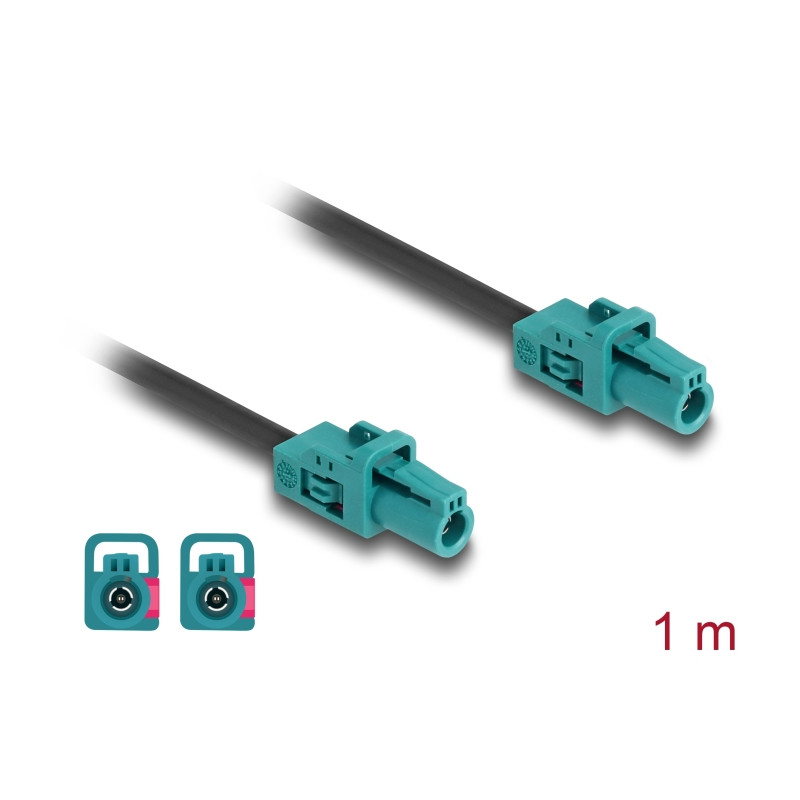 Delock Kabel Mini FAKRA Z Buchse single zu Mini FAKRA Z Buchse single A-Typ