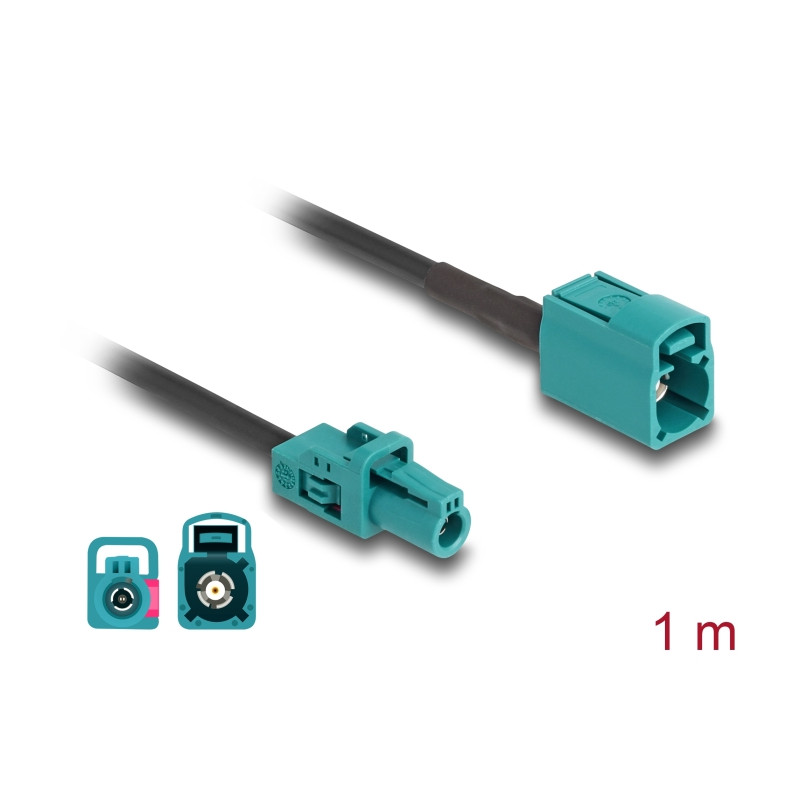 Delock Kabel Mini FAKRA Z Buchse single zu FAKRA Z Buchse single A-Typ