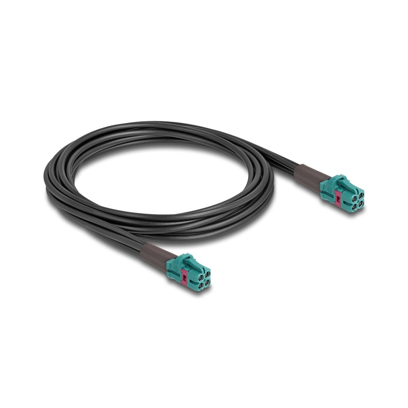 Delock Kabel Mini FAKRA Z Buchse quad zu Mini FAKRA Z Buchse quad B-Typ