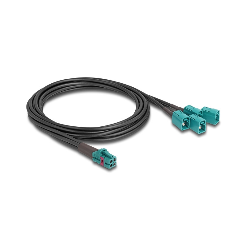 Delock Kabel Mini FAKRA Z Buchse quad zu 4 x FAKRA Z Buchse B-Typ