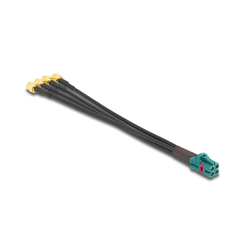 Delock Kabel Mini FAKRA Z Buchse quad zu 4 x SMA Stecker B-Typ Premium