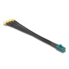 Delock Kabel Mini FAKRA Z Buchse quad zu 4 x SMA Stecker B-Typ Premium