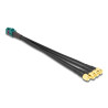 Delock Kabel Mini FAKRA Z Buchse quad zu 4 x SMA Stecker B-Typ Premium
