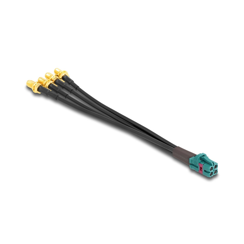 Delock Kabel Mini FAKRA Z Buchse quad zu 4 x SMA Buchse B-Typ