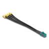 Delock Kabel Mini FAKRA Z Buchse quad zu 4 x SMA Buchse B-Typ