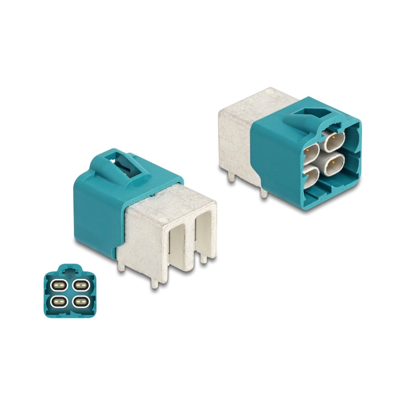 Delock Easy HighspeedData quad Stecker gewinkelt für PCB