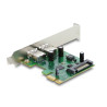 Delock PCI Express x1 Karte zu 2 x extern USB 5 Gbps Typ-A Buchse - Low Profile Formfaktor