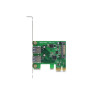 Delock PCI Express x1 Karte zu 2 x extern USB 5 Gbps Typ-A Buchse - Low Profile Formfaktor