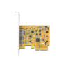 Delock PCI Express x4 Karte zu 1 x extern USB Type-C™ 10 Gbps Buchse + 1 x extern USB Type-C™ 10 Gbps (DP Alt Mode) Buchse