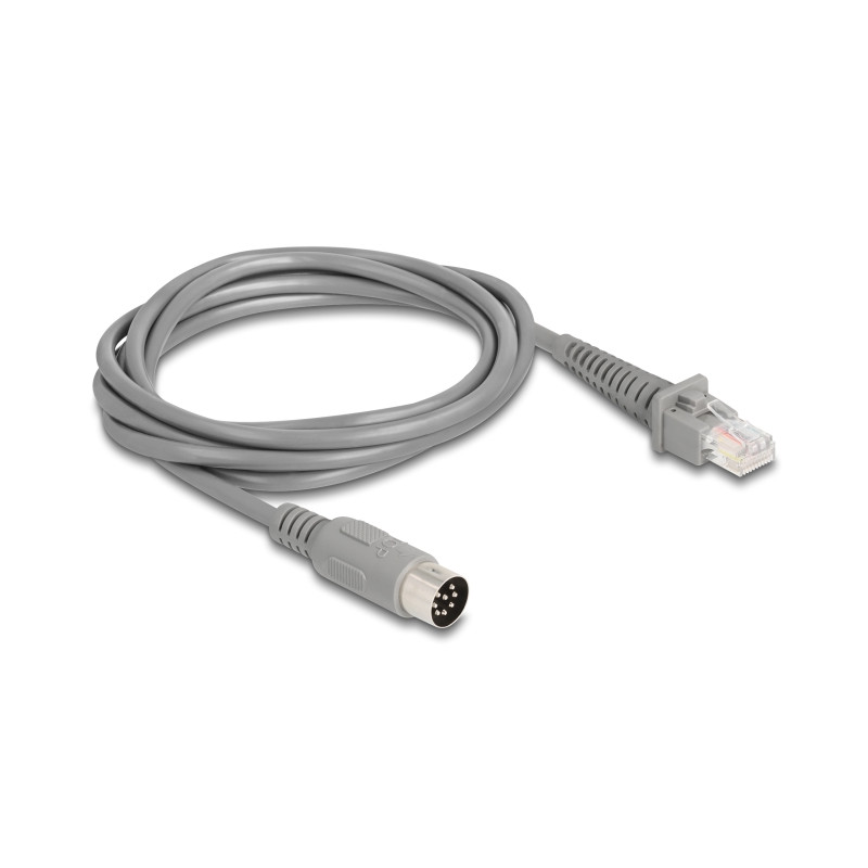 Delock Kabel RJ50 Stecker zu DIN 8 Pin Stecker 2 m grau