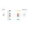 Delock Kabel RJ50 Stecker zu DIN 8 Pin Stecker 2 m grau