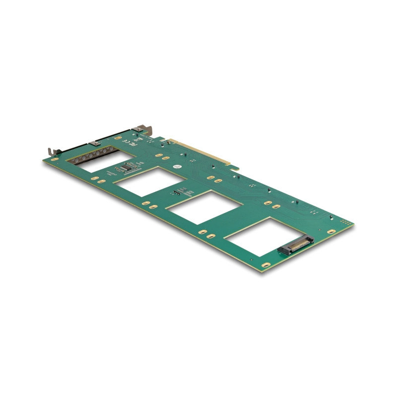 Delock PCI Express 4.0 x16 Karte zu 4 x intern U.2 NVMe SFF-8639 - Bifurcation (LxB: 288 x 122 mm)