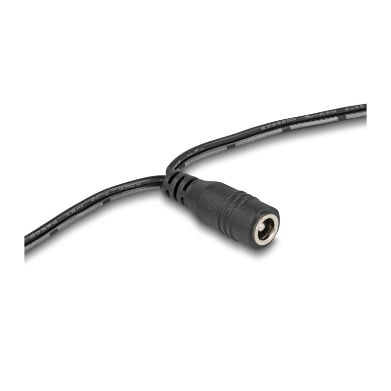 Delock Kabel Mini-Fit 4,2 mm 10 Pin Stecker zu 4 x DC 5,5 x 2,5 mm Buchse und 4 x Mini-Fit 4,2 mm 2 Pin Stecker schwarz