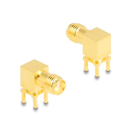 Delock Adapter SMA Buchse 90° PCB HBI59-1