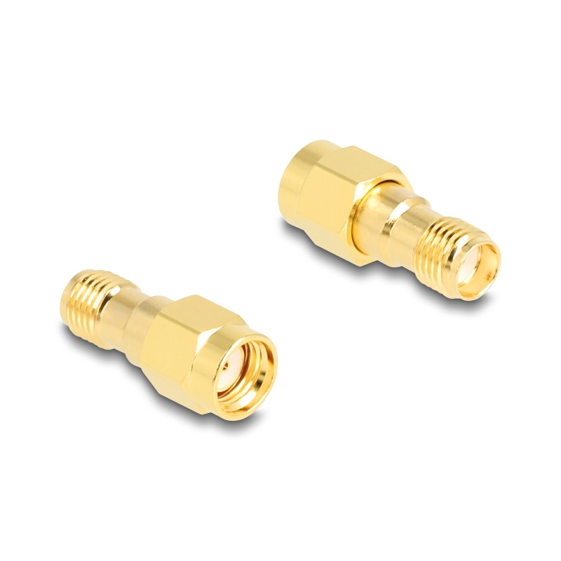 Delock Adapter RP-SMA Stecker zu SMA Buchse HBI59-1