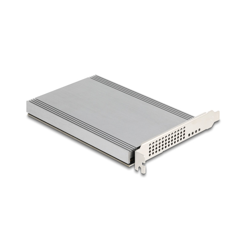 Delock PCI Express x16 Karte zu 4 x intern NVMe M.2 Key M mit Kühlkörper - Bifurcation (LxB: 145 x 111 mm)