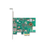 Delock PCI Express x1 Karte zu 1 x extern USB Type-C™ Buchse PD 30 W + 2 x extern USB Typ-A Buchse USB 5 Gbps