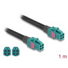 Delock Kabel Mini FAKRA Z Buchse quad zu Mini FAKRA Z Buchse quad