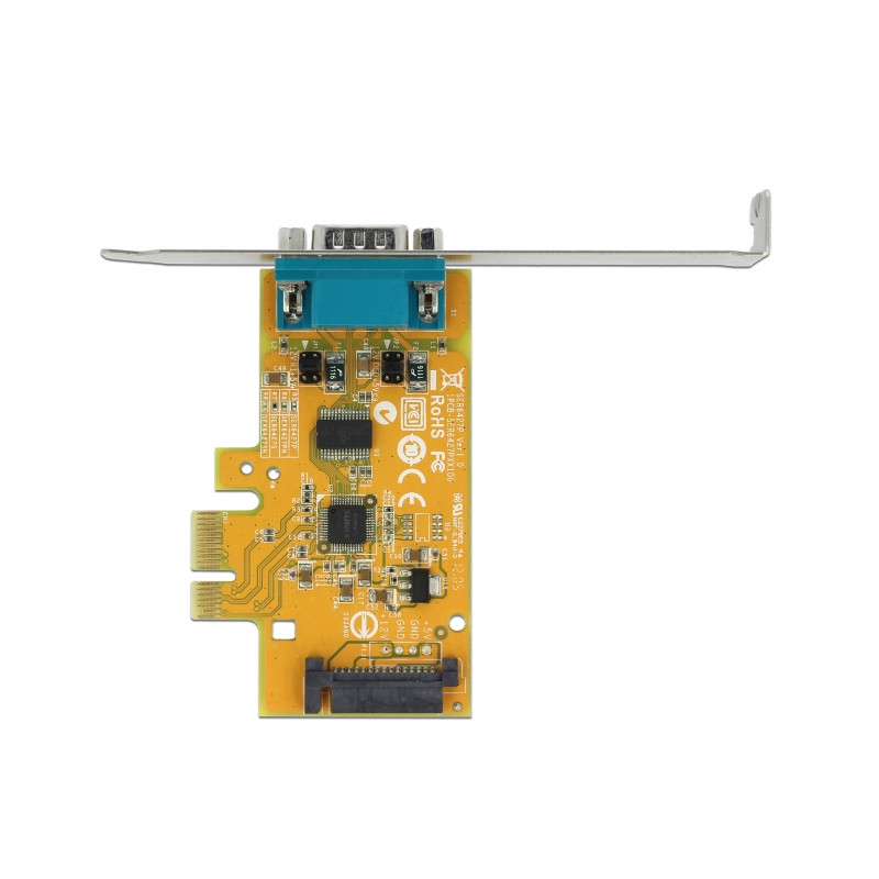 Delock PCI Express x1 Karte zu 1 x Seriell mit Spannungsversorgung ESD Schutz