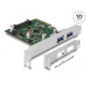 Delock PCI Express x4 Karte zu 2 x extern USB 3.2 Gen 2 Typ-A Buchse