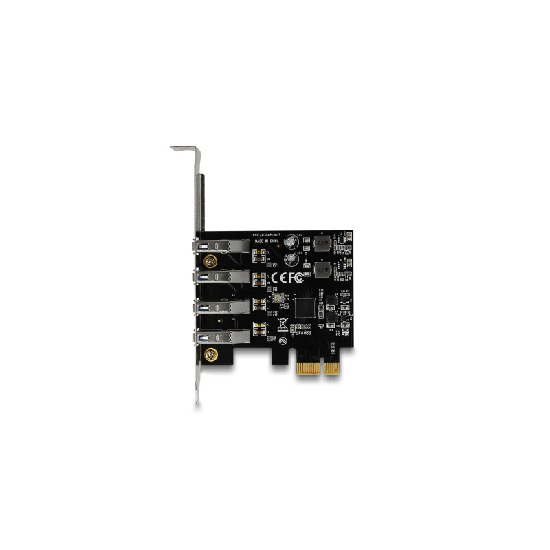 Delock USB 5 Gbps PCI Express x1 Karte mit 4 x externen Typ-A Buchsen