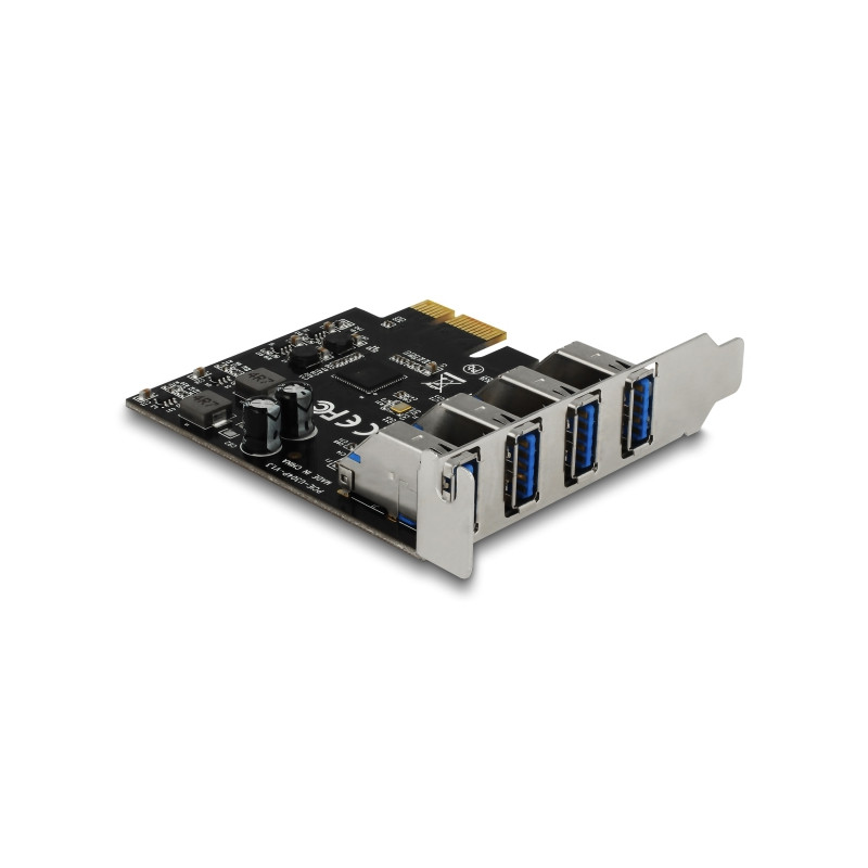 Delock USB 5 Gbps PCI Express x1 Karte mit 4 x externen Typ-A Buchsen