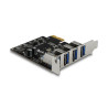 Delock USB 5 Gbps PCI Express x1 Karte mit 4 x externen Typ-A Buchsen