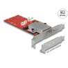 Delock PCI Express x8 Karte zu 2 x intern NVMe M.2 Key M - Low Profile Formfaktor