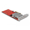 Delock PCI Express x8 Karte zu 2 x intern NVMe M.2 Key M - Low Profile Formfaktor