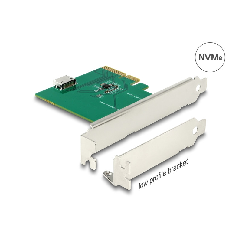 Delock PCI Express x4 Karte zu 1 x intern OCuLink SFF-8612 - Low Profile Formfaktor