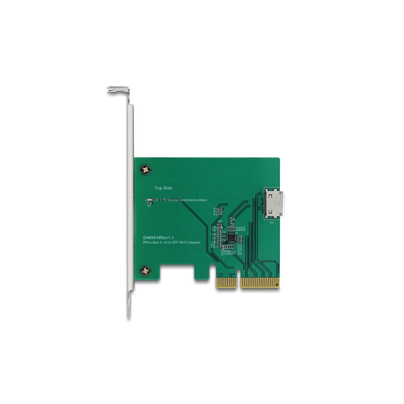 Delock PCI Express x4 Karte zu 1 x intern OCuLink SFF-8612 - Low Profile Formfaktor