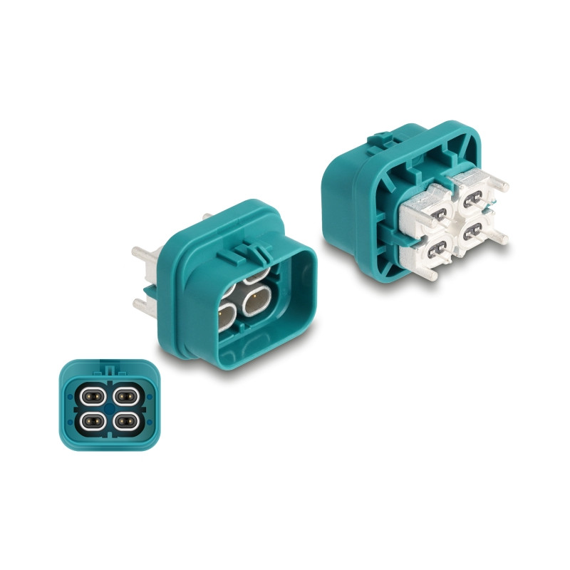 Delock Easy HighspeedData quad Stecker für PCB Schutzart IP67 / IP69K