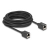 Delock Netzwerk Verlängerungskabel Kupplung RJ45 Buchse zu RJ45 Buchse Cat.6A S/FTP 7,5 m schwarz