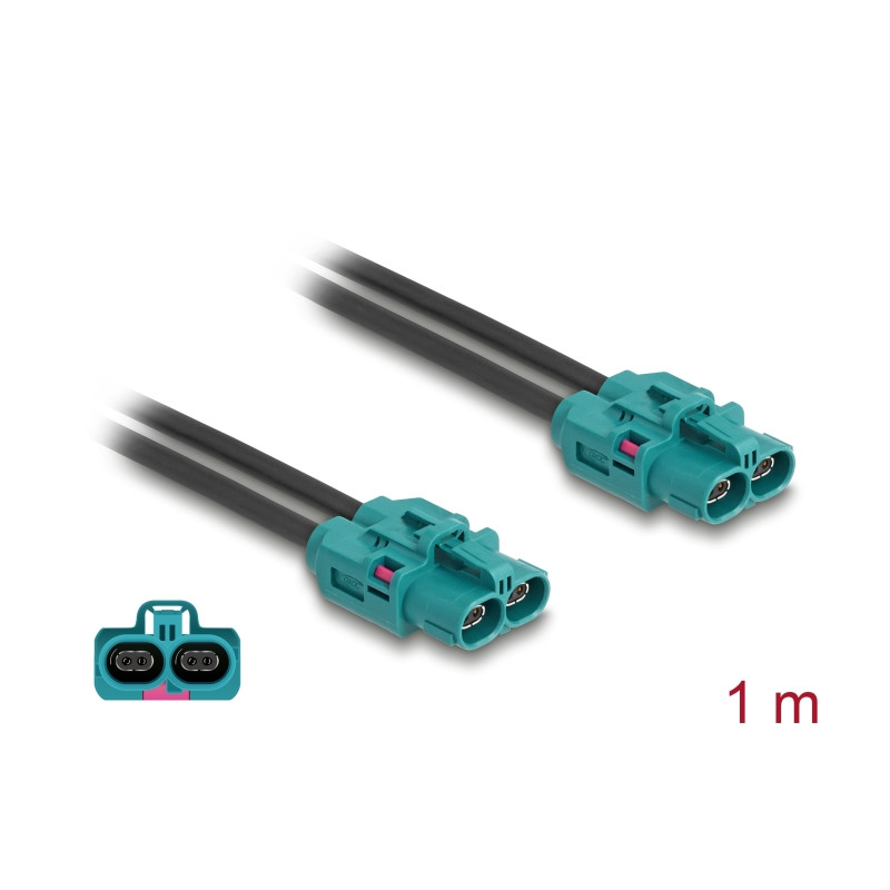 Delock Kabel Easy HighspeedData Z double Buchse zu Easy HighspeedData Z double Buchse 1 m