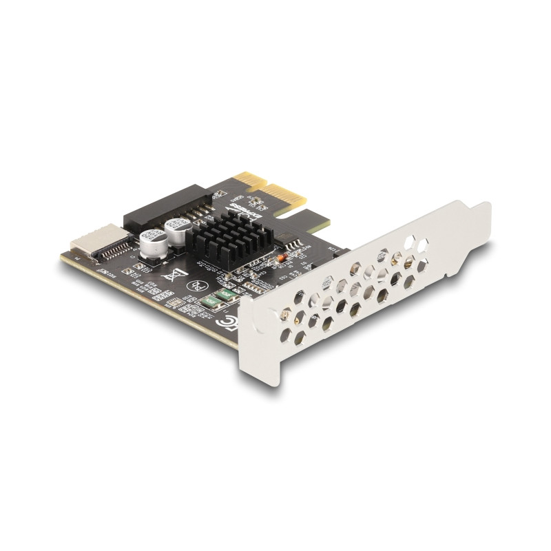 Delock PCI Express x1 Karte zu 1 x intern USB 5 Gbps Typ-E Key A und 1 x 19 Pin Pfostenstecker - Low Profile Formfaktor