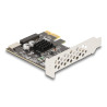 Delock PCI Express x1 Karte zu 1 x intern USB 5 Gbps Typ-E Key A und 1 x 19 Pin Pfostenstecker - Low Profile Formfaktor
