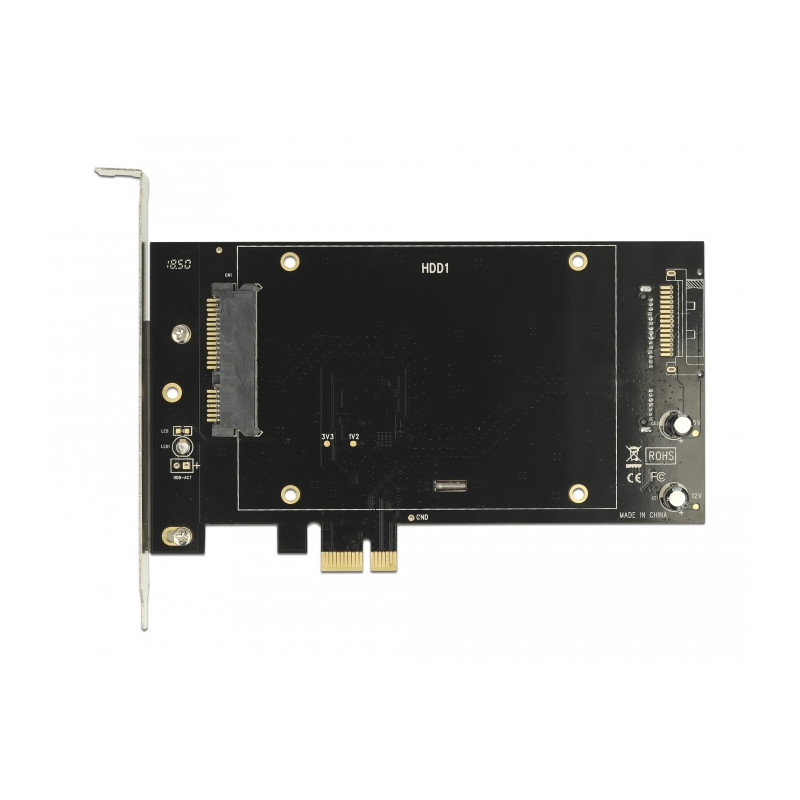 Delock PCI Express x1 Karte für 2 x SATA HDD / SSD