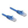 Delock RJ45 Spiralkabel Stecker zu Stecker Cat.6 UTP 1,3 m bis 3,3 m blau