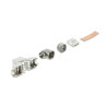 Delock Keystone Modul RJ45 Buchse zu LSA Cat.6A werkzeugfrei 90° winkelbar geschirmt für Kabeldurchmesser von 6,0 - 8,5 mm