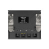 Delock Mini Desktop Patchpanel RJ45 Buchse 4 Port Cat.6A geschirmt schwarz - zur Montage an Tisch, Wand oder Hutschiene