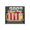 Delock Mini Desktop Patchpanel RJ45 Buchse 4 Port Cat.6A geschirmt schwarz - zur Montage an Tisch, Wand oder Hutschiene