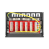Delock Mini Desktop Patchpanel RJ45 Buchse 6 Port Cat.6A geschirmt schwarz - zur Montage an Tisch, Wand oder Hutschiene