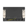 Delock Mini Desktop Patchpanel RJ45 Buchse 6 Port Cat.6A geschirmt schwarz - zur Montage an Tisch, Wand oder Hutschiene